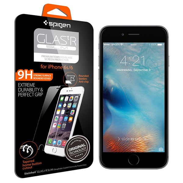 iPhone 6S Plus /6 Plus Screen Protector, Genuine Spigen Glas.tR Slim Tempered Glass Apple
