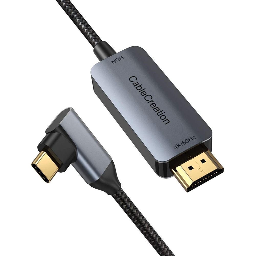CableCreation Angle 4K 60Hz USB C to HDMI Cable 1.83M