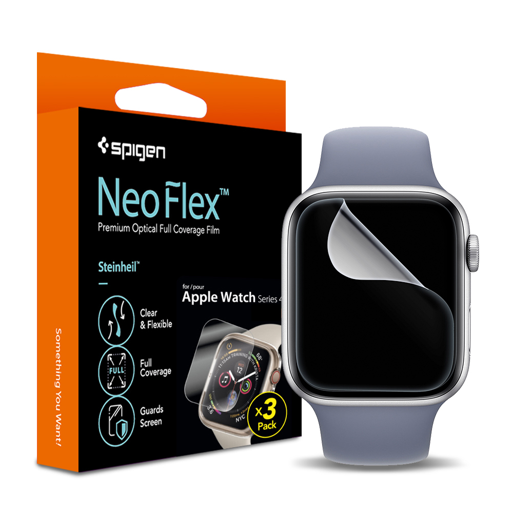 Apple Watch Series 6/5/4/SE Screen Protector, Genuine SPIGEN Neo Flex Film  3PCS for 44mm