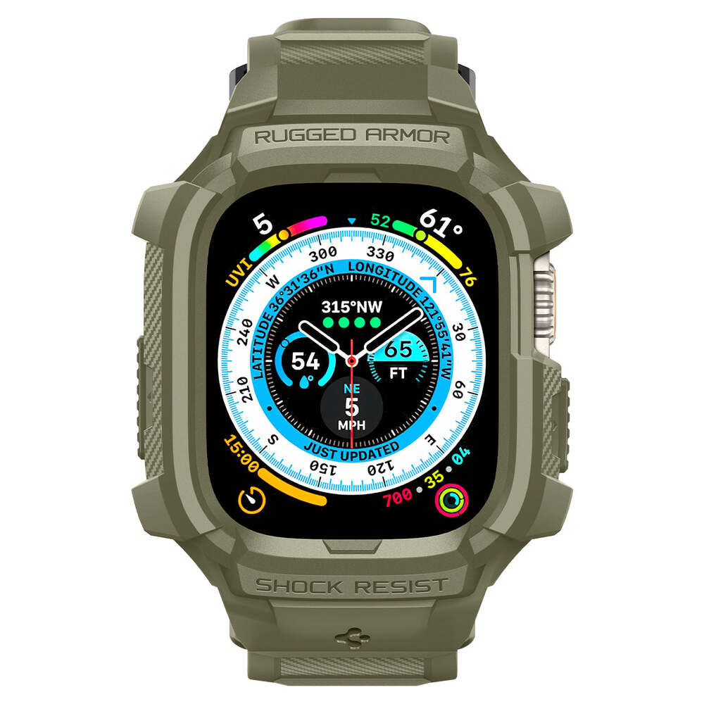For Apple Watch Ultra 2 / 1 49mm Case SPIGEN Rugged Armor Pro Wristband Cover - Picture 39 of 97