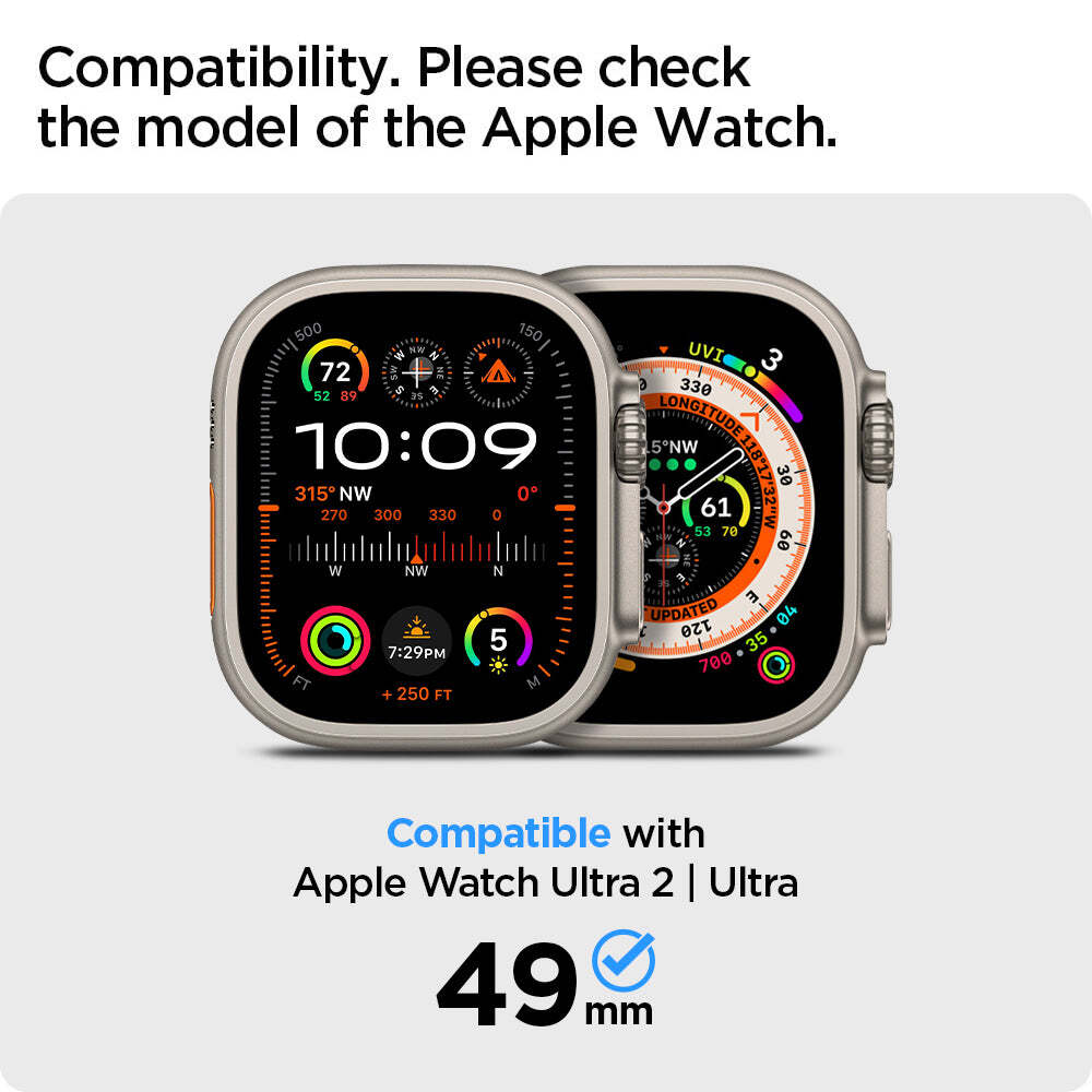 For Apple Watch Ultra 2 / 1 49mm Case SPIGEN Rugged Armor Pro Wristband Cover - Picture 63 of 97