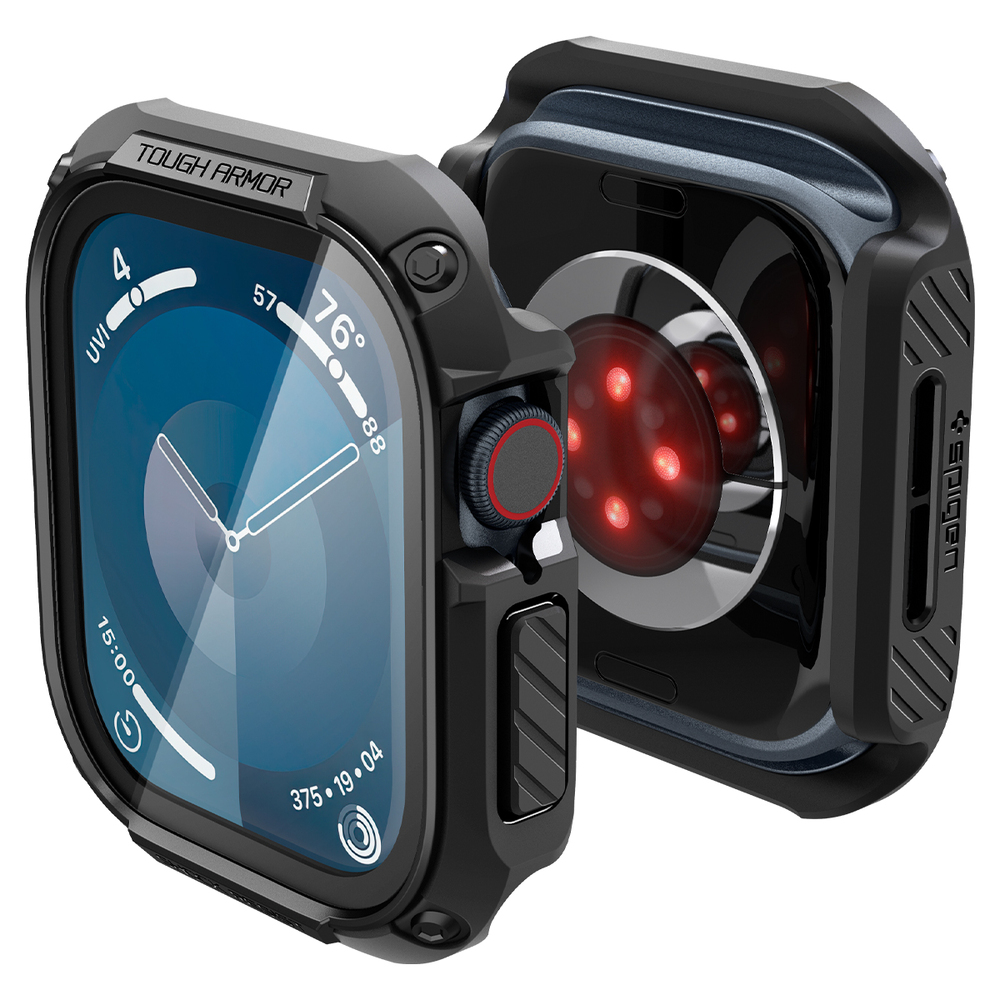For Apple Watch Series 10 46mm Screen Protector Case SPIGEN Tough Armor Cover - Picture 13 of 22