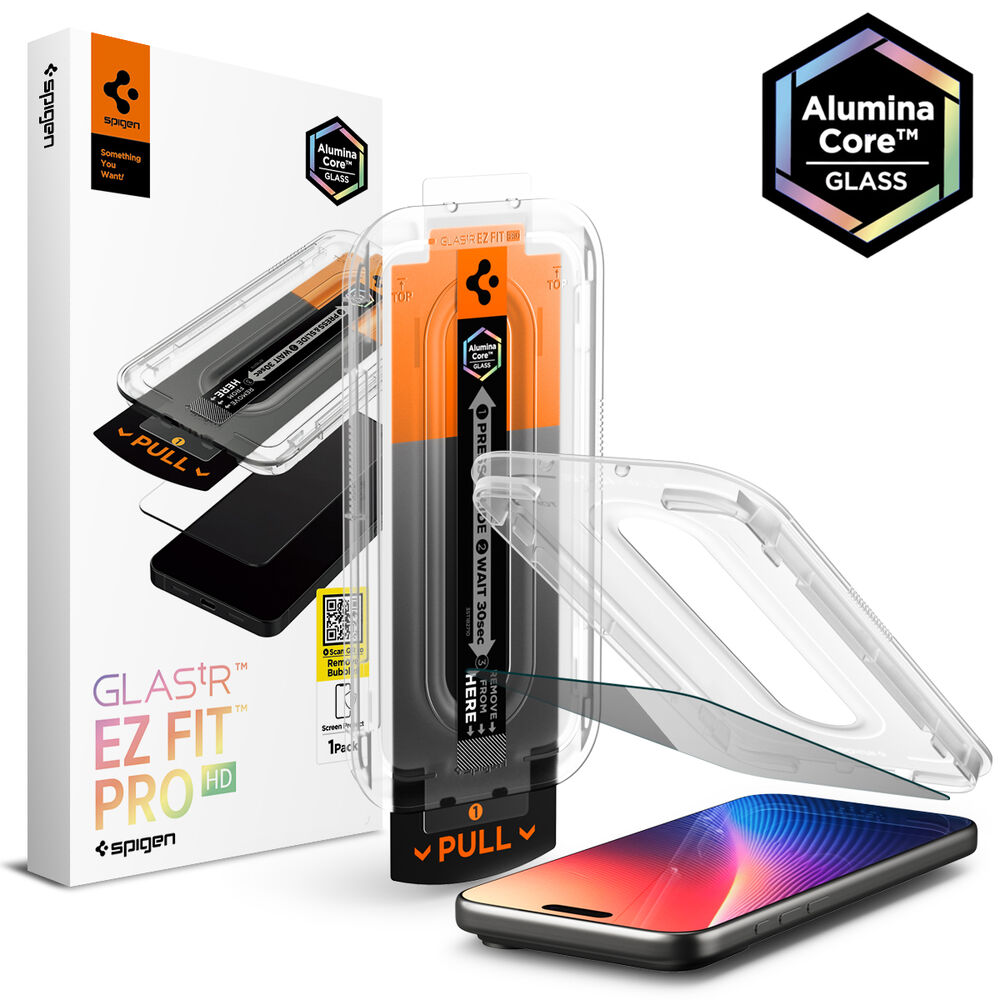 SPIGEN EZ Fit Pro HD Privacy Glass for iPhone 17/17 Pro/16 Pro Screen Protector