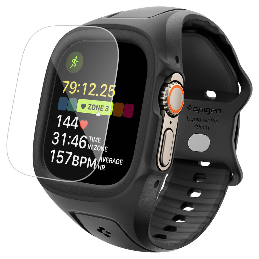 SPIGEN Liquid Air Pro + Strap Band Case with Screen Protector for Apple Watch Ultra 3 / 2 / 1 49mm