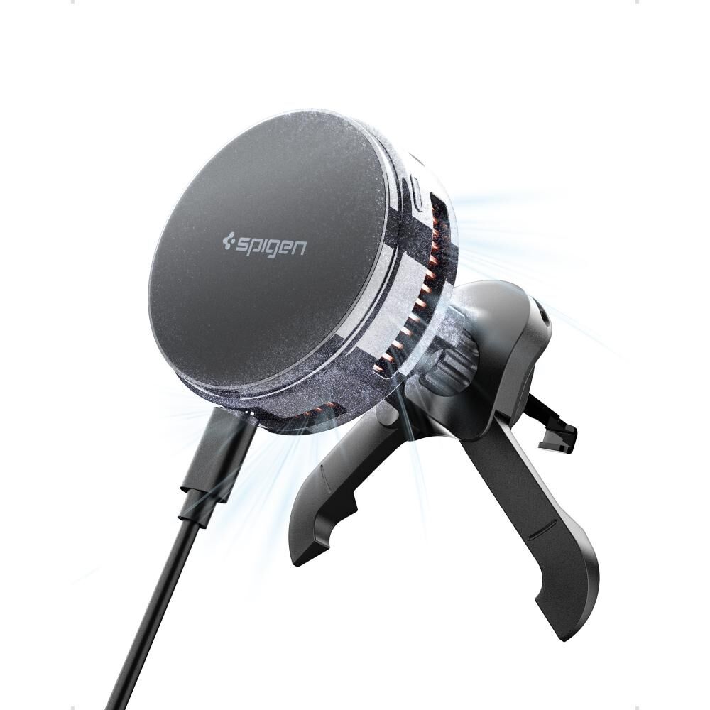 SPIGEN Essential 25W Qi2.2 Air Vent Wireless Car Charger (MagFit) EV25MFAQ MagSafe Compatible for MagSafe / iPhone / Pixelsnap