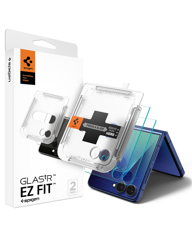 SPIGEN GLAS.tR EZ Fit 2PCS Glass for Galaxy Z Flip 8 / Z Flip 7 Screen Protector