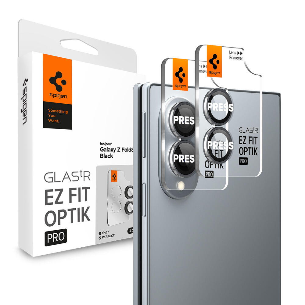 SPIGEN GLAS.tR EZ Fit Optik Pro 2PCS Glass for Galaxy Z Fold 8 Lens Protector