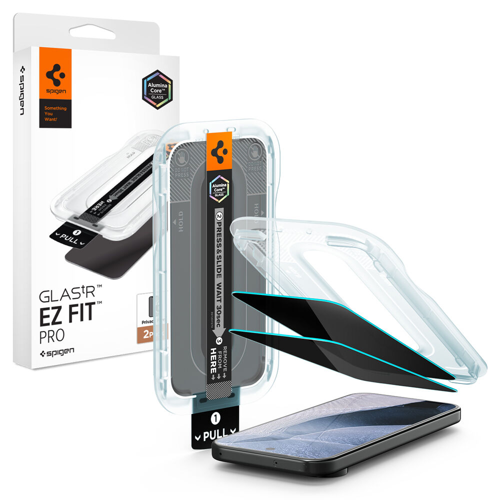 SPIGEN GLAS.tR EZ Fit Pro Privacy 2PCS Glass for Pixel 11 / 10 Glass Screen Protector