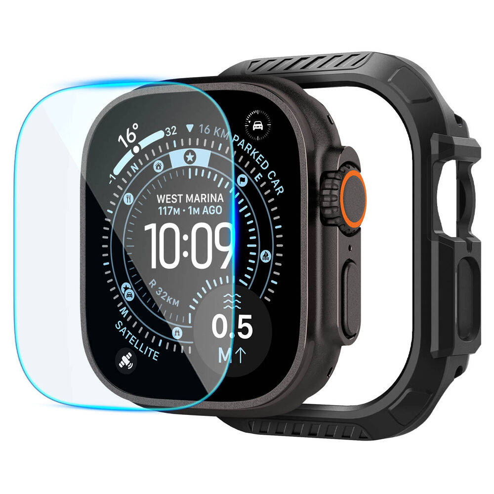 SPIGEN Lock Fit Case with Screen Protector for Apple Watch Ultra 4 / 3 / 2 / 1 49mm