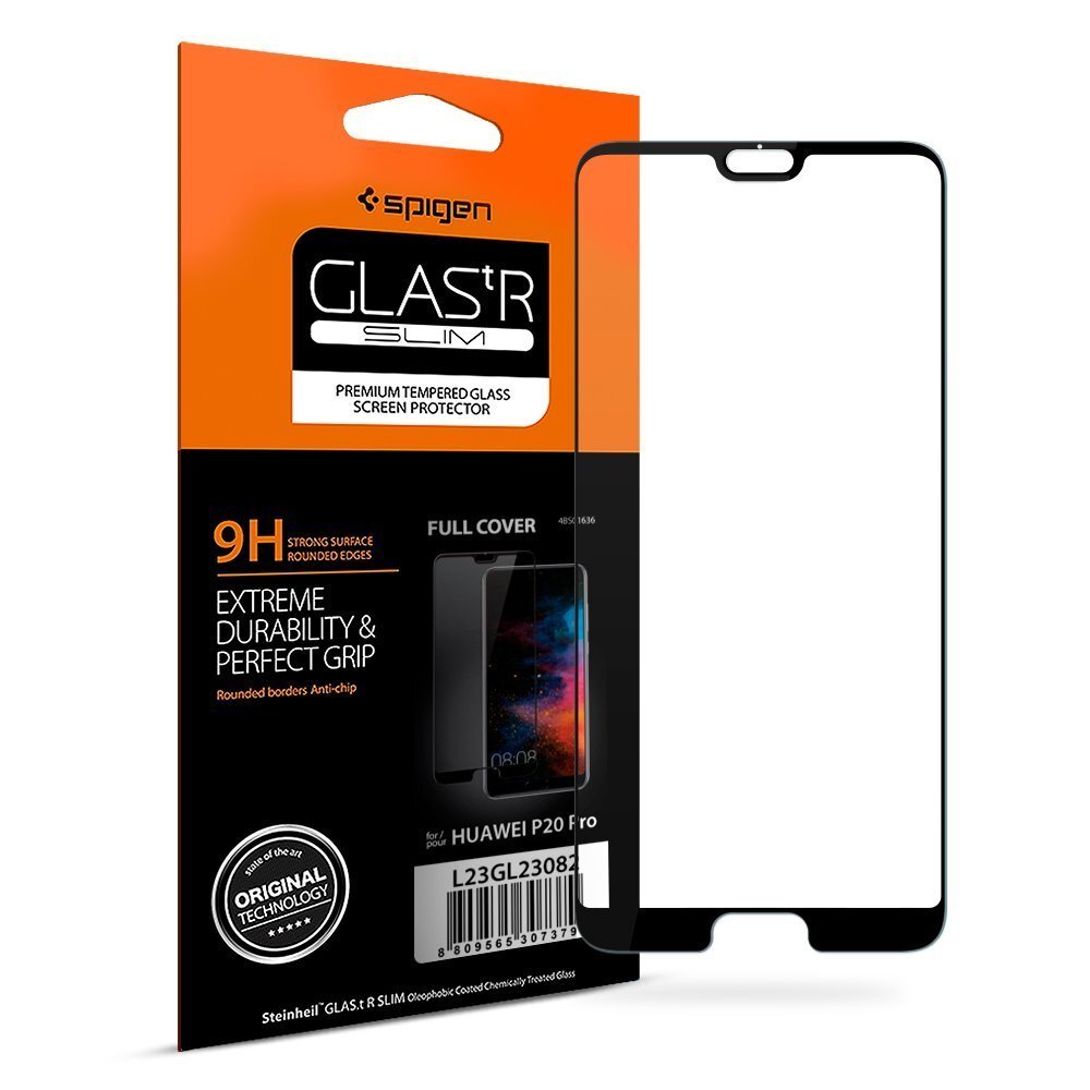 Huawei P20 Pro Glass Screen Protector Genuine SPIGEN GLAS.tR Full Cover Tempered Glass