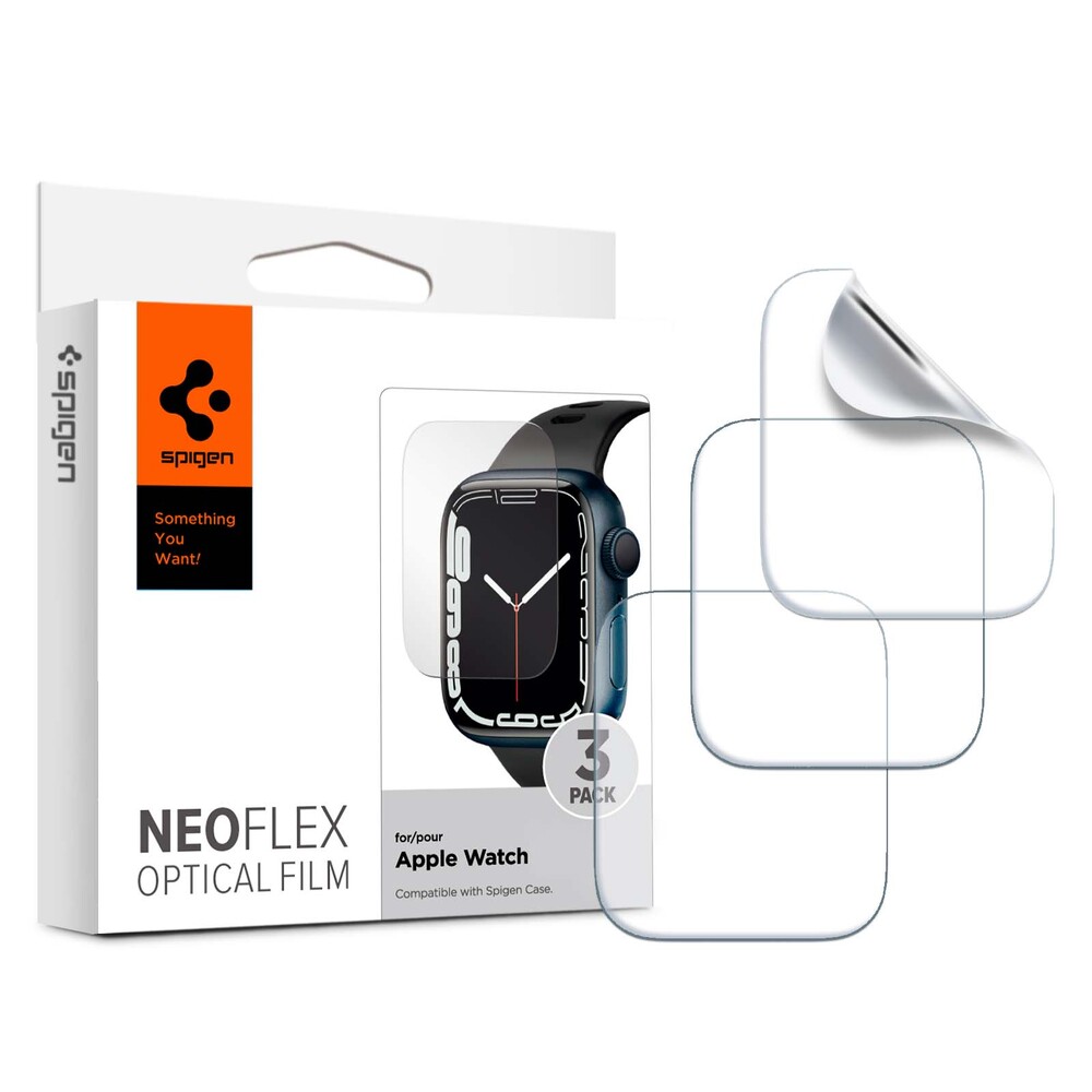 SPIGEN Neo Flex Film (41/40mm) 3PCS Screen Protector for Apple Watch Series 9/8/7/SE2/6/SE/5/4 