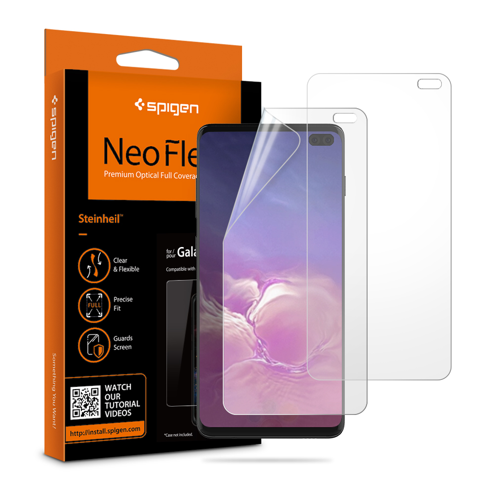 Galaxy S10 Plus Screen Protector, Genuine SPIGEN Neo Flex Film 2PCS PER PACK