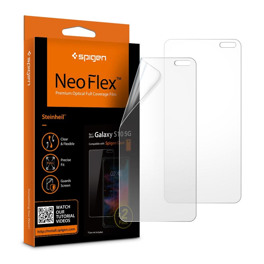 Galaxy S10 5G Screen Protector, Genuine SPIGEN Neo Flex Film 2PCS/PACK Samsung