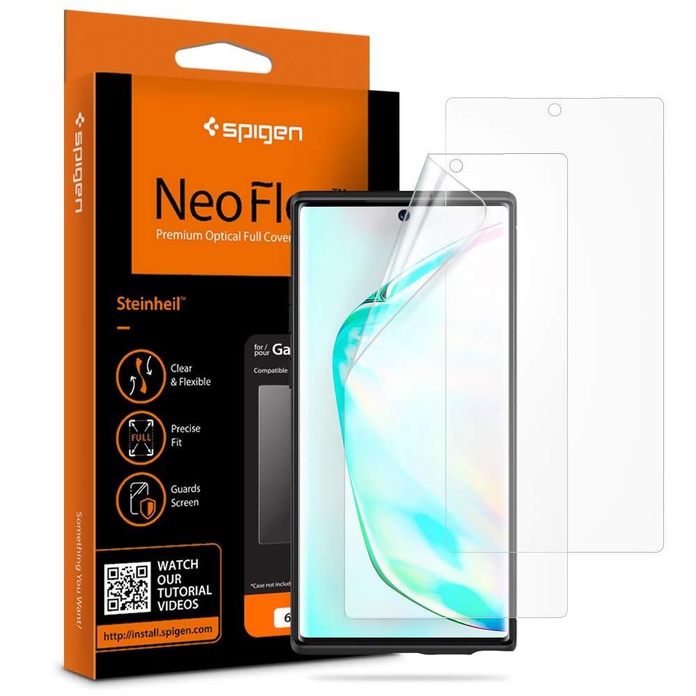 Galaxy Note 10 Screen Protector, Genuine SPIGEN Neo Flex Clear Film 2PCS/PACK