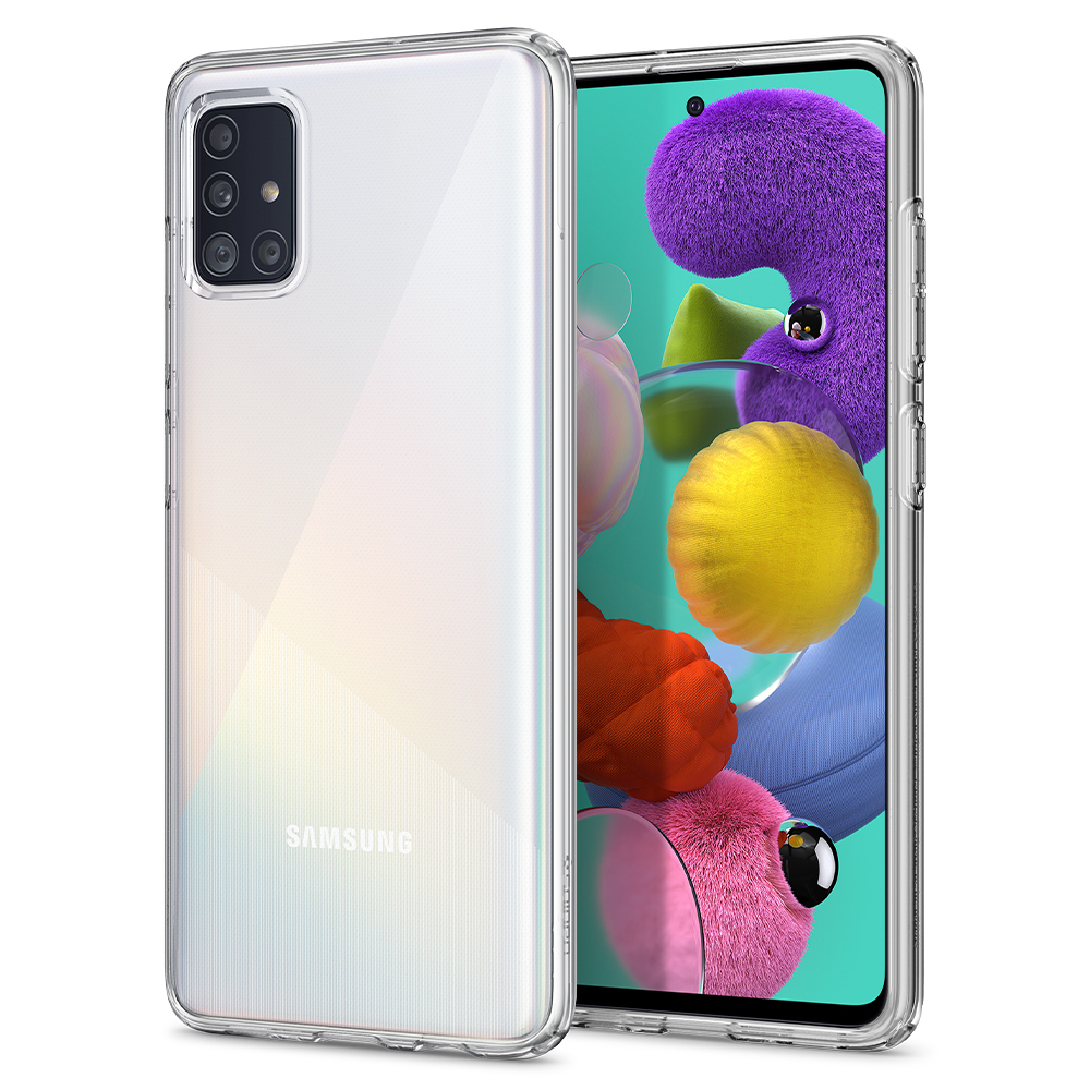 Galaxy A51 Case, Genuine SPIGEN Liquid Crystal Slim Soft Cover for Samsung