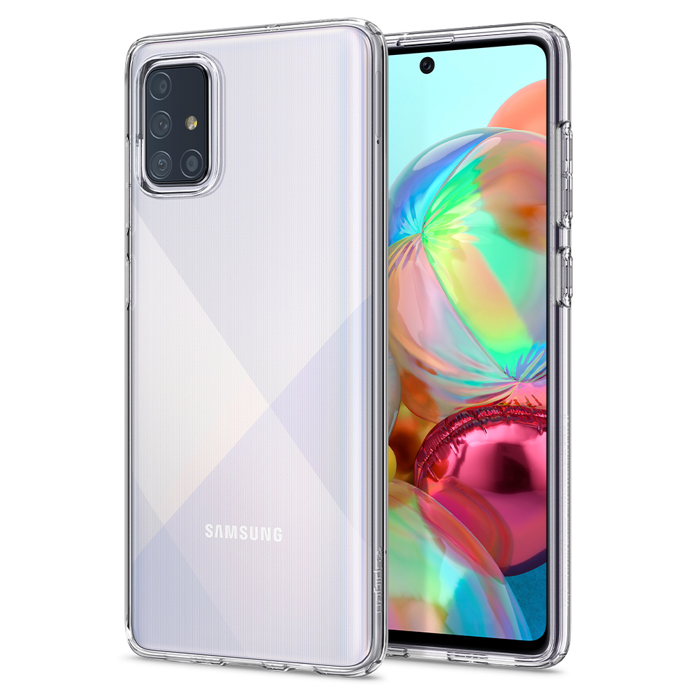 Galaxy A71 4G Case, Genuine SPIGEN Liquid Crystal Slim Soft Cover for Samsung