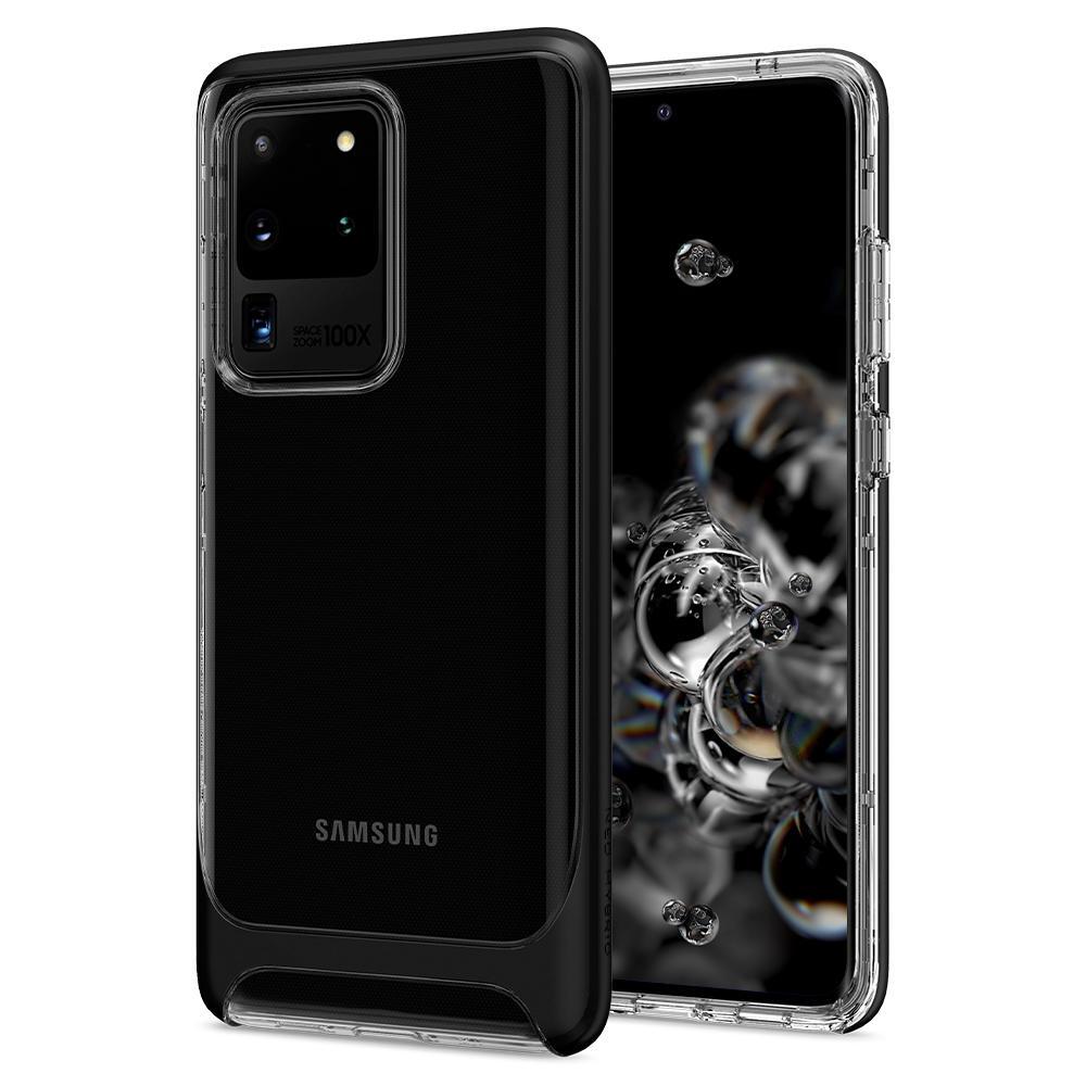 Galaxy S20 Ultra 5G Case, Genuine SPIGEN Neo Hybrid Crystal Dual Layer Clear Bumper Cover for Samsung