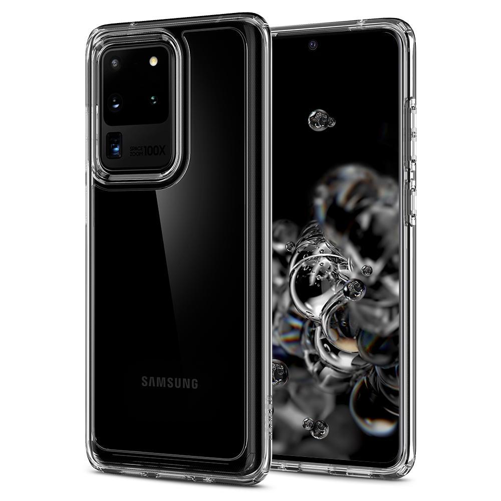 Galaxy S20 Ultra 5G Case, Genuine SPIGEN Ultra Hybrid Air Cushion Bumper Hard Cover for Samsung