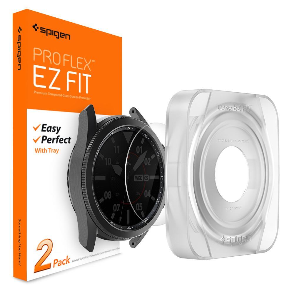 Genuine SPIGEN Pro Flex EZ Fit 2PCS for Samsung Galaxy Watch 3 45mm Screen Protector