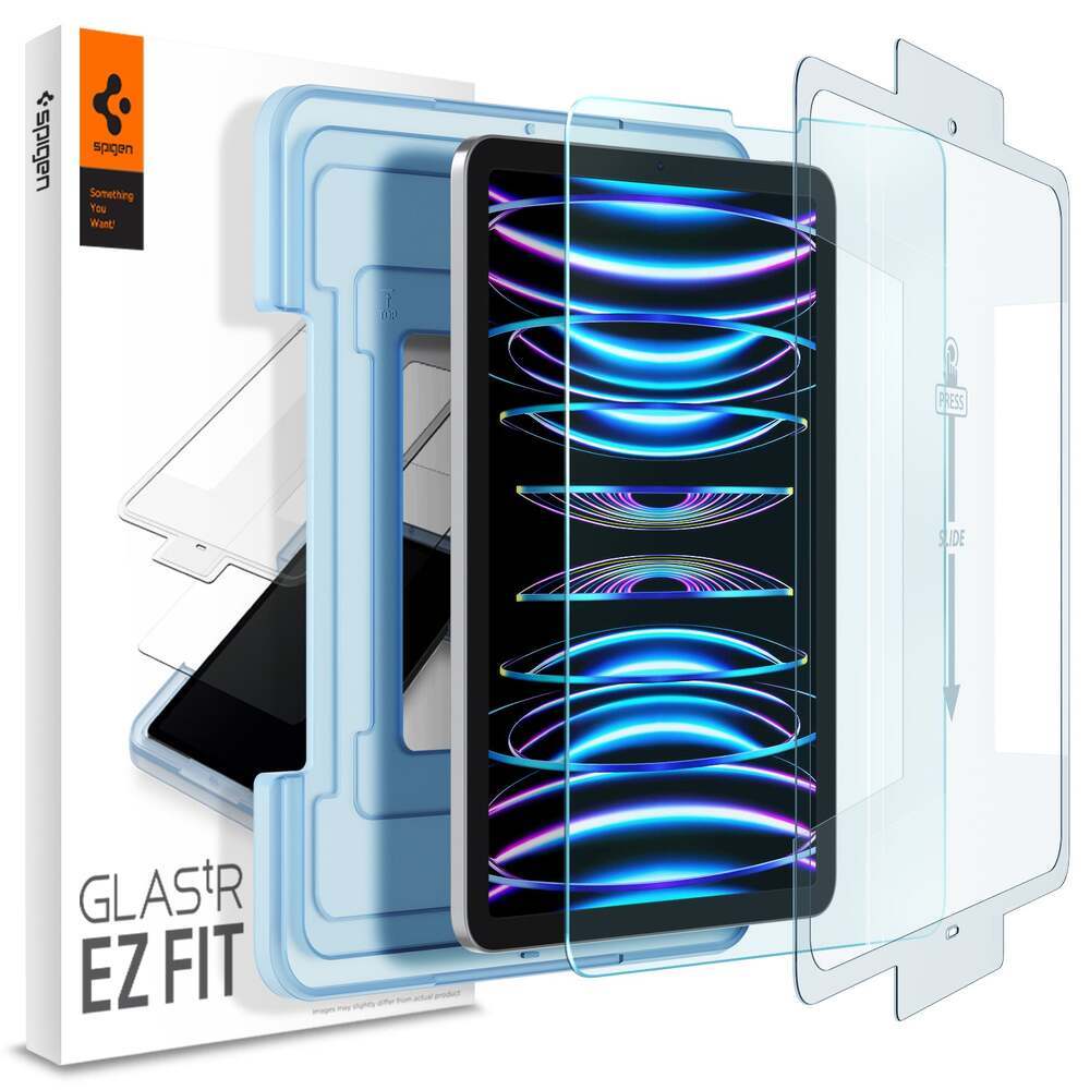 SPIGEN EZ Fit GLAS.tR Slim 1PC Glass Screen Protector for iPad Pro 11 (2022/2021/2020/2018) / iPad Air 10.9 (2022/2020)
