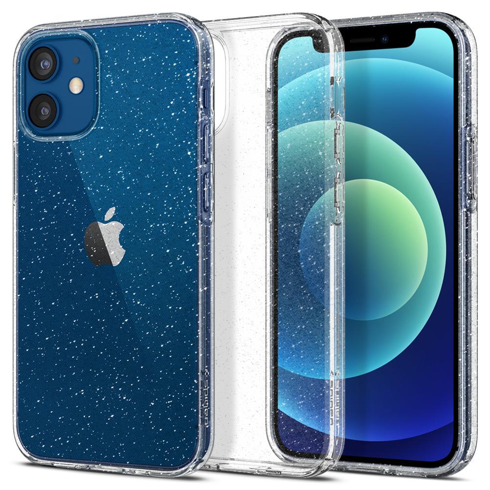 Genuine SPIGEN Liquid Crystal Glitter Slim Soft Cover for Apple iPhone 12 mini (5.4-inch) Case
