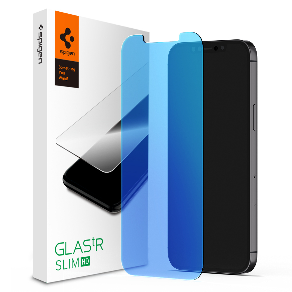 Genuine SPIGEN Glas.tR Antiblue HD Slim Tempered Glass for Apple iPhone 12 mini (5.4-inch) Glass Screen Protector
