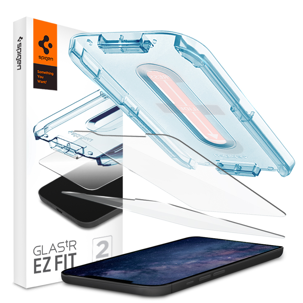 Genuine SPIGEN Glas.tR EZ Fit Tempered Glass for Apple iPhone 12 mini (5.4-inch) Glass Screen Protector 2 Pcs/Pack
