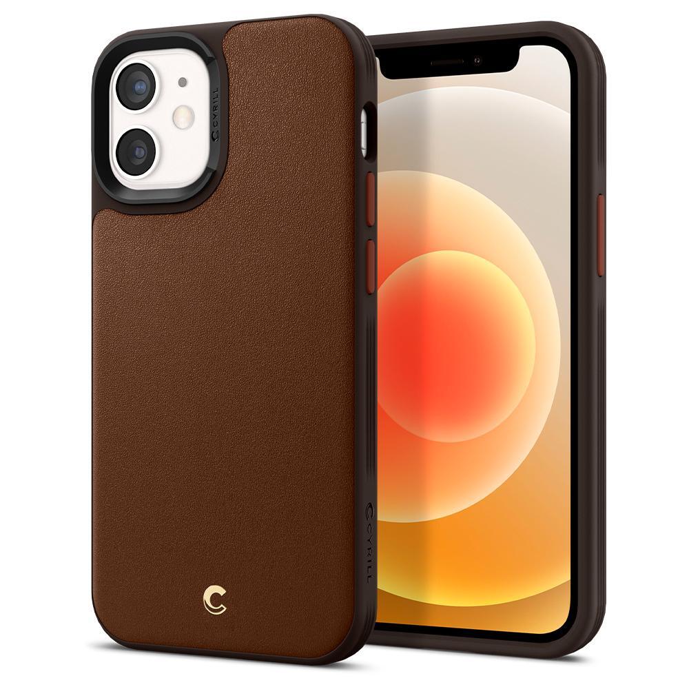 Genuine SPIGEN Ciel by CYRILL Leather Brick Air Cushion Cover for Apple iPhone 12 mini (5.4-inch) Case