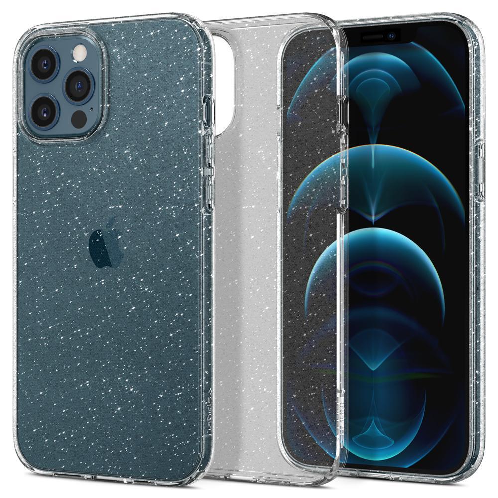 Genuine SPIGEN Liquid Crystal Glitter Slim Soft Cover for Apple iPhone 12 Pro Max (6.7-inch) Case