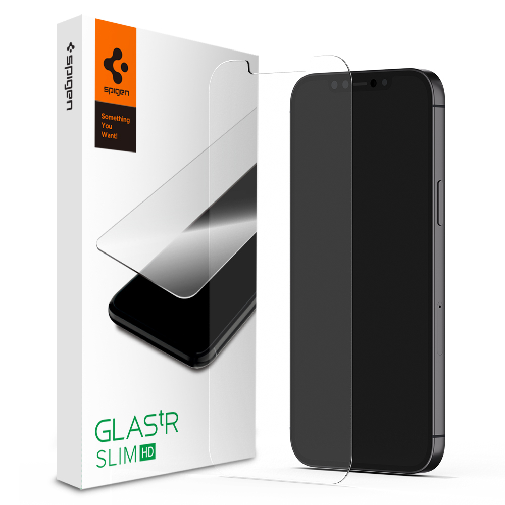 Genuine SPIGEN Glas.tR HD Slim Tempered Glass for Apple iPhone 12 Pro Max (6.7-inch) Glass Screen Protector