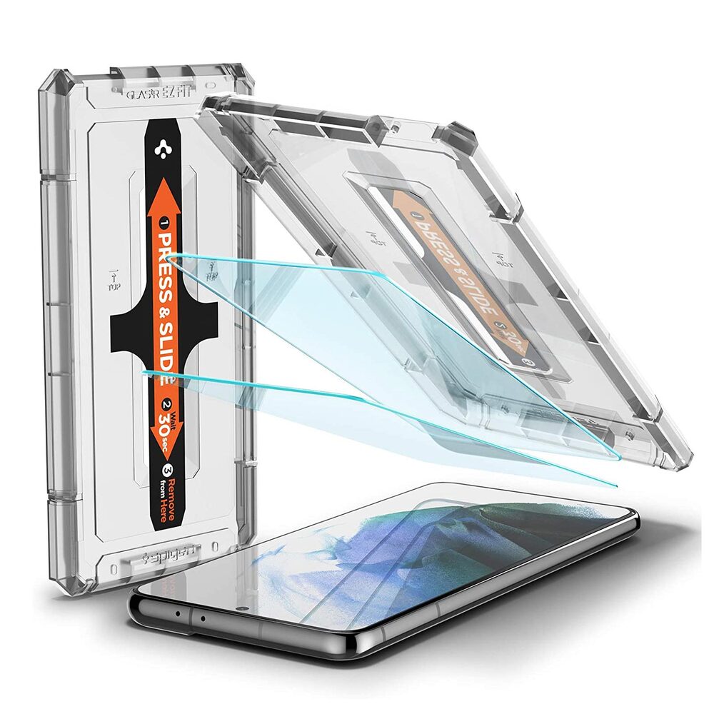 SPIGEN GLAS.tR EZ Fit 2PCS Glass Screen Protector for Galaxy S21 Plus