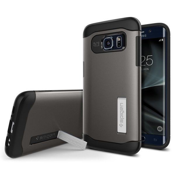 Galaxy S7 Edge Case, Genuine SPIGEN Slim Armor Cover KICK-STAND for Samsung