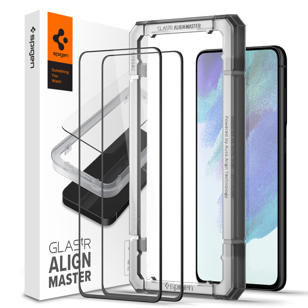 SPIGEN AlignMaster Full Cover 2PCS Glass Screen Protector for Galaxy S21 FE