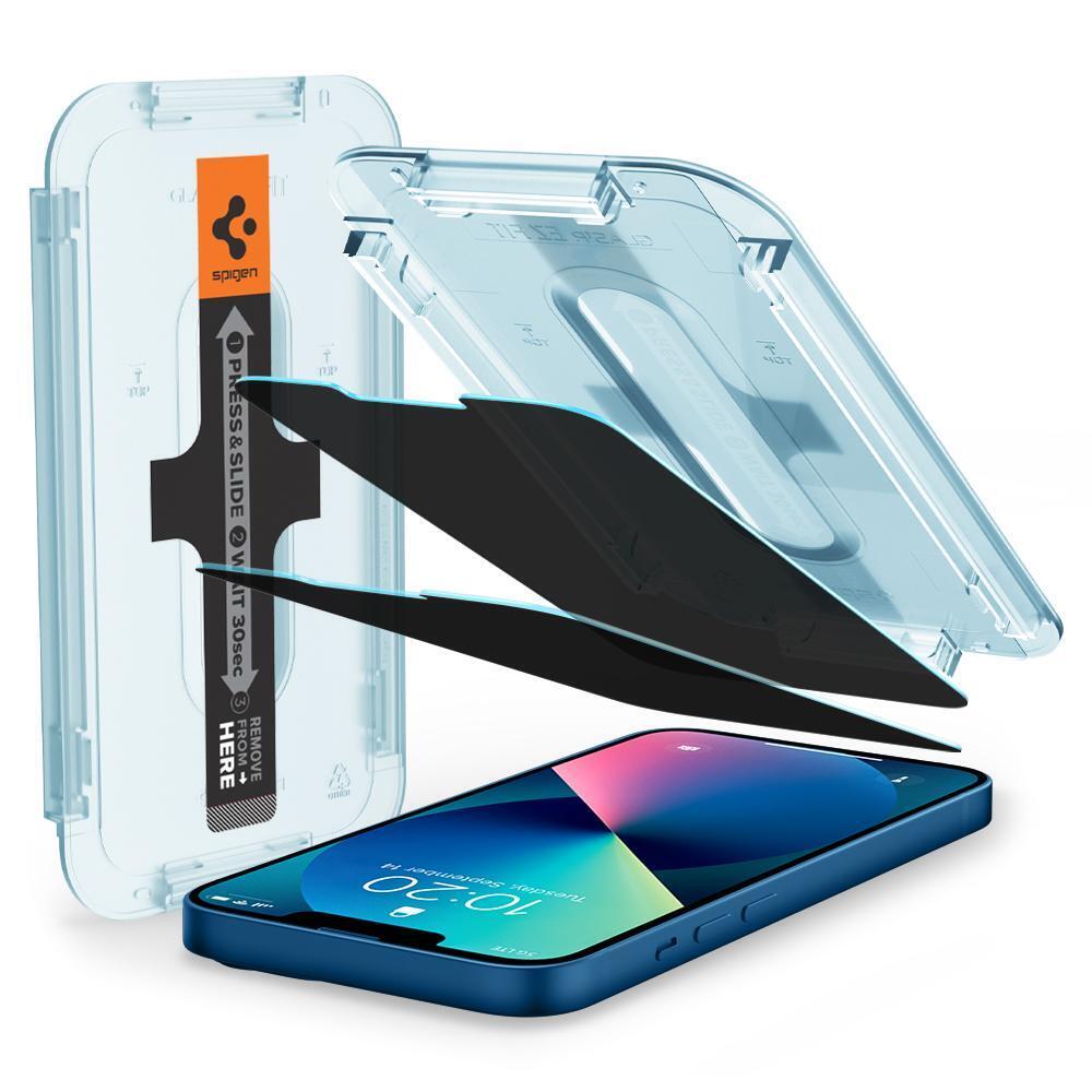 SPIGEN GLAS.tR EZ Fit Privacy 2PCS Glass Screen Protector for iPhone 13 mini (5.4-inch)