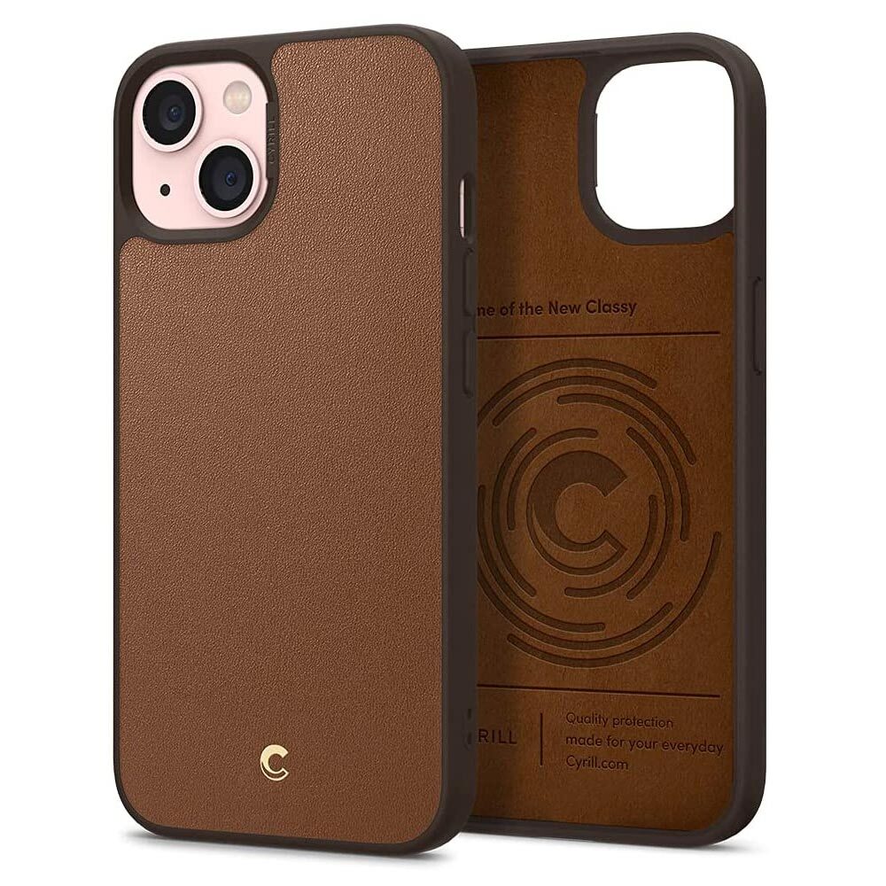 SPIGEN CYRILL Leather Brick Case for iPhone 13 (6.1-inch)