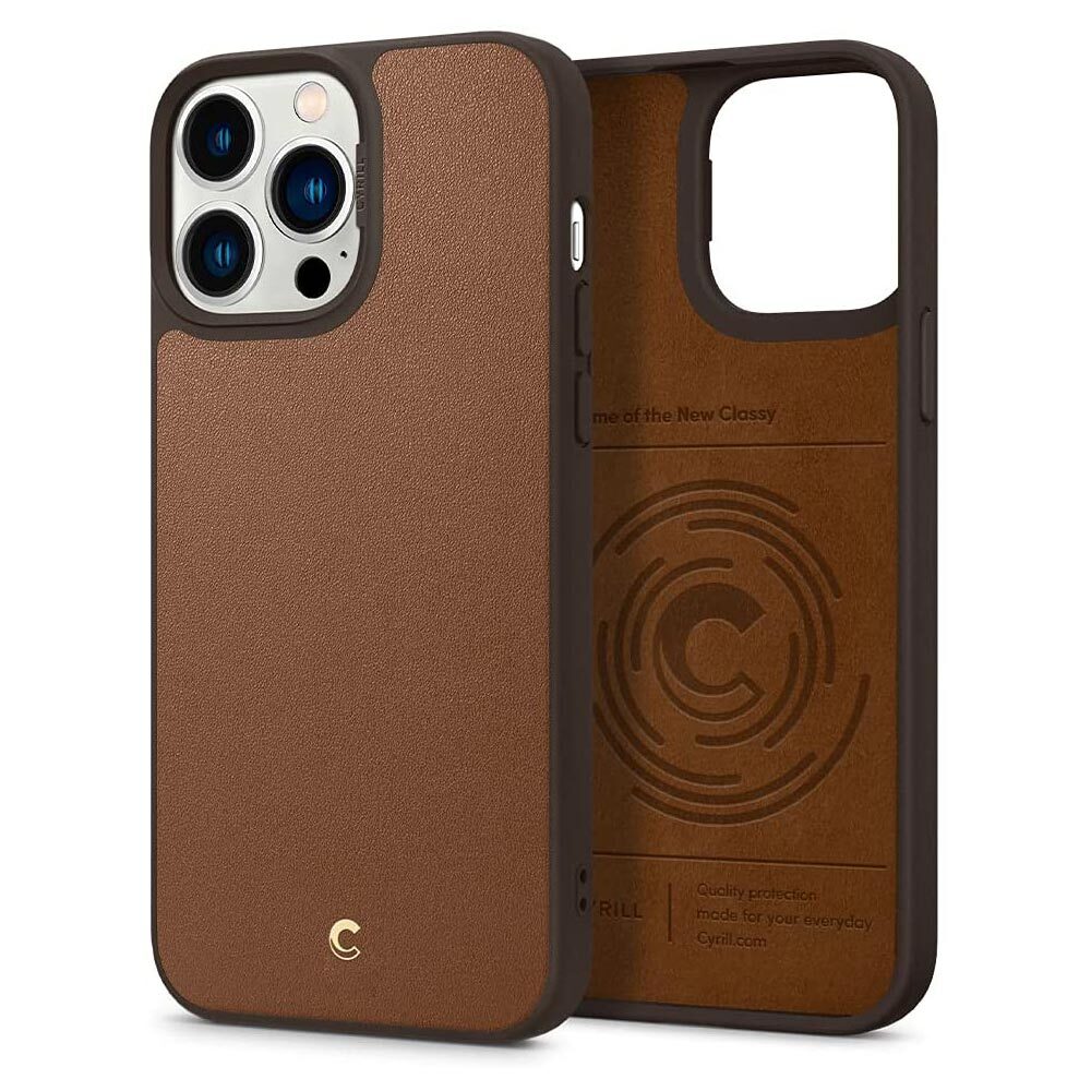 SPIGEN CYRILL Leather Brick Case for iPhone 13 Pro Max (6.7-inch)