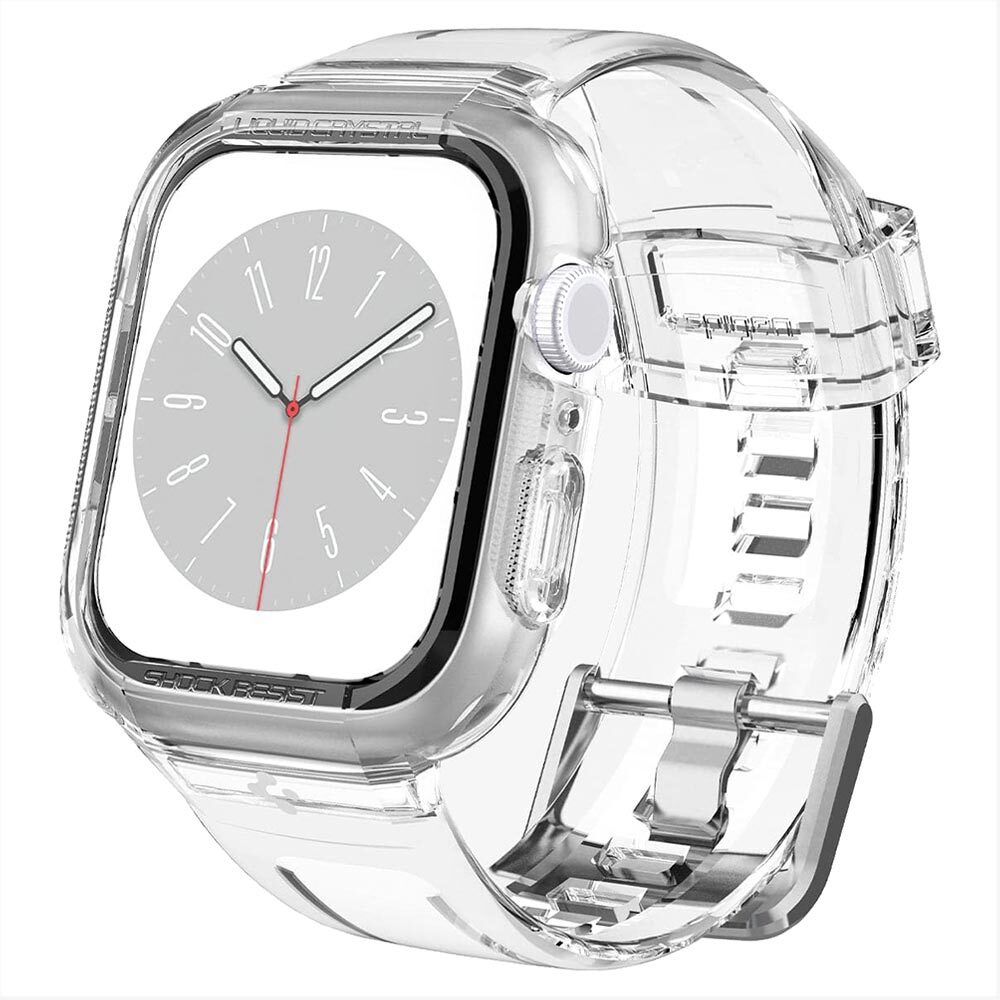 SPIGEN Liquid Crystal Pro Case + Strap Band for Apple Watch Series 9/8/SE2/7/6/SE/5/4 (45mm/44mm)