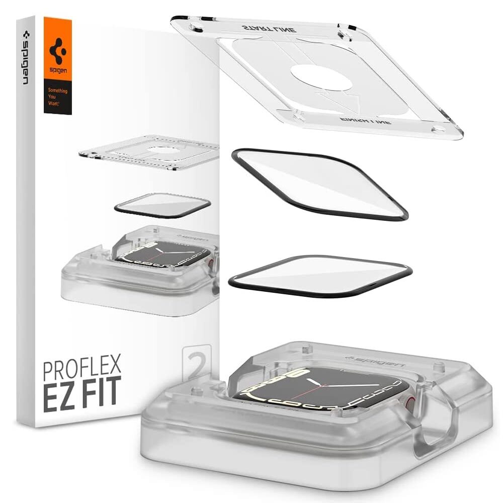 SPIGEN Pro Flex EZ Fit (41mm) 2PCS Screen Protector for Apple Watch Series 9/8/7