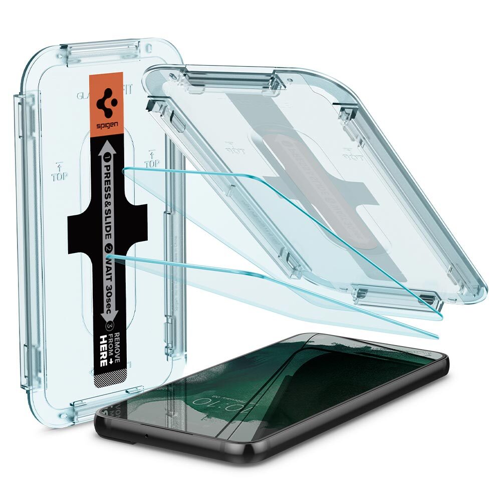 SPIGEN GLAS.tR EZ Fit Slim 2PCS Glass Screen Protector for Galaxy S22 Plus