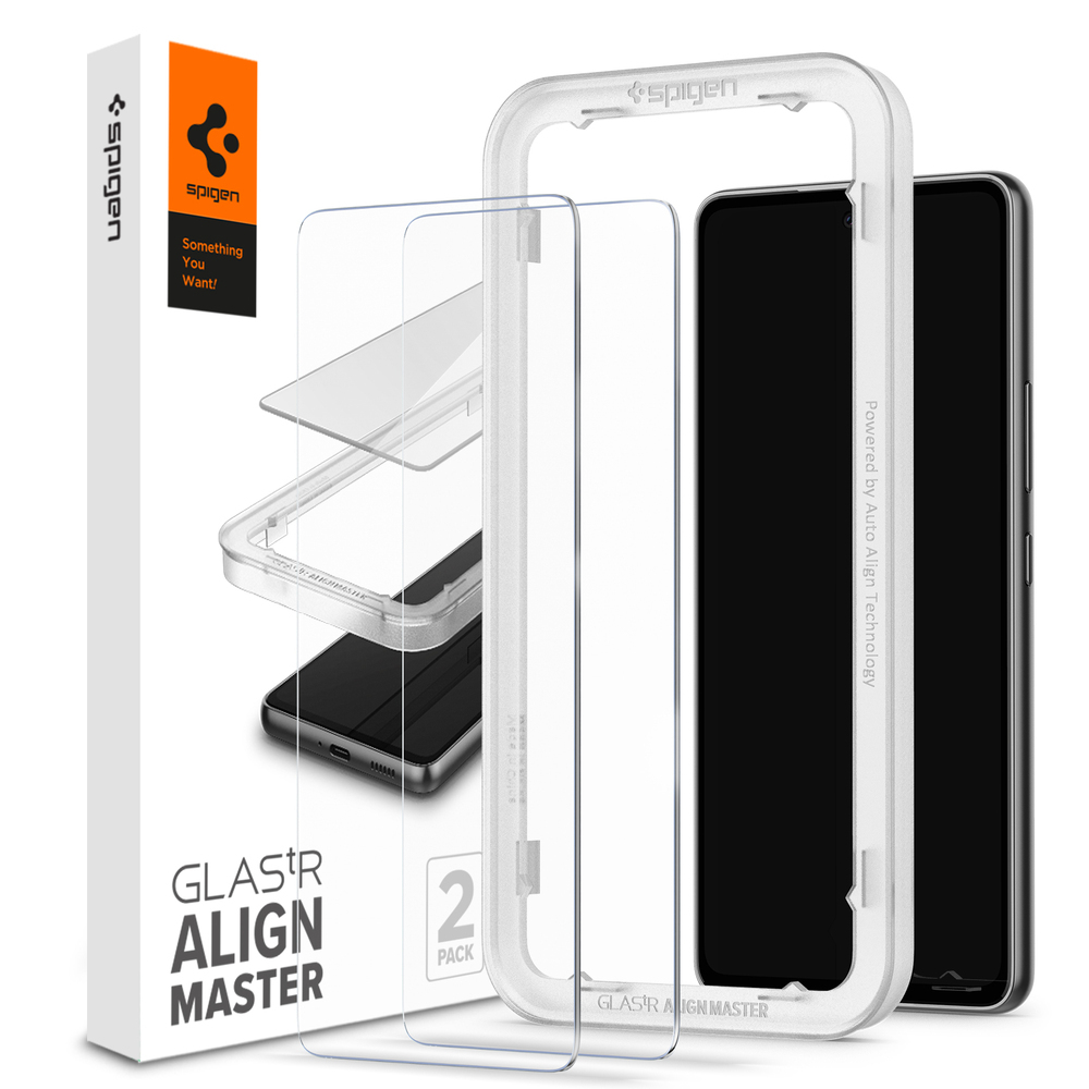 SPIGEN AlignMaster GLAS.tR Slim 2 PCS Glass Screen Protector for Galaxy A53 5G