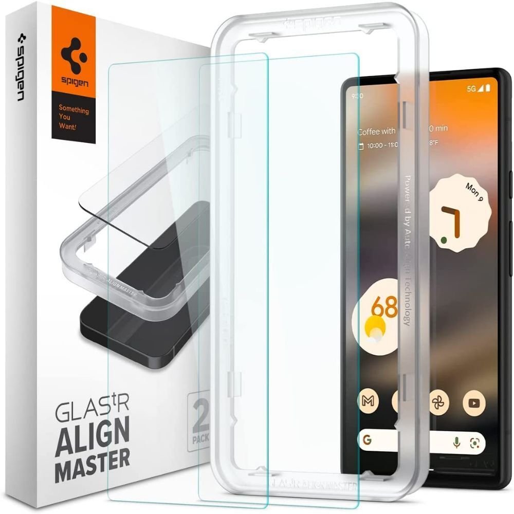 SPIGEN GLAS.tR AlignMaster 2PCS Glass Screen Protector for Google Pixel 6a