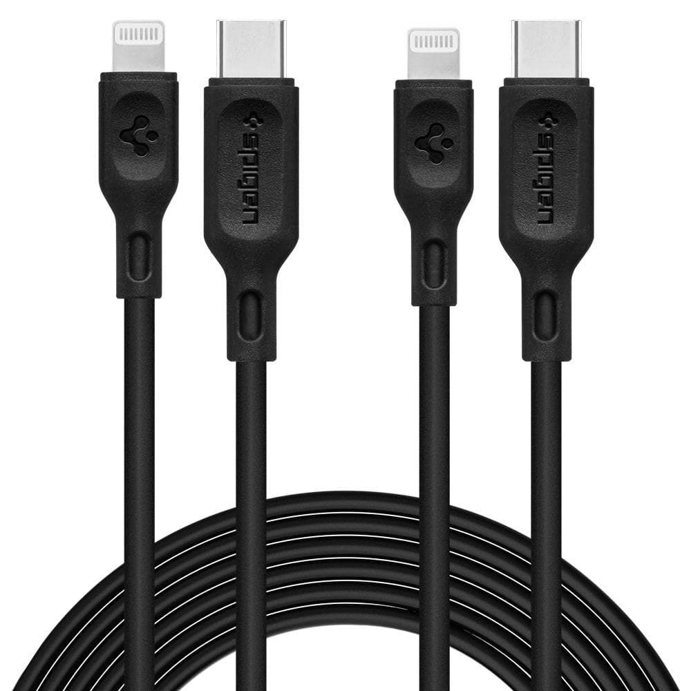 SPIGEN 1m DuraSync C10CL MFI USB-C to Lightning Cable 2PCS for Universal