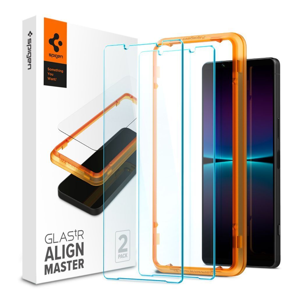 SPIGEN GLAS.tR AlignMaster 2PCS Glass Screen Protector Sony Xperia 1 IV