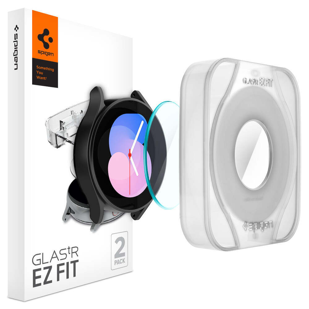 SPIGEN GLAS.tR EZ Fit 2PCS Glass Screen Protector for Galaxy Watch FE / 5 / 4 (40mm)