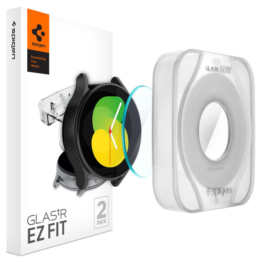 SPIGEN GLAS.tR EZ Fit 2PCS Glass Screen Protector for Galaxy Watch 5 / 4 (44mm)