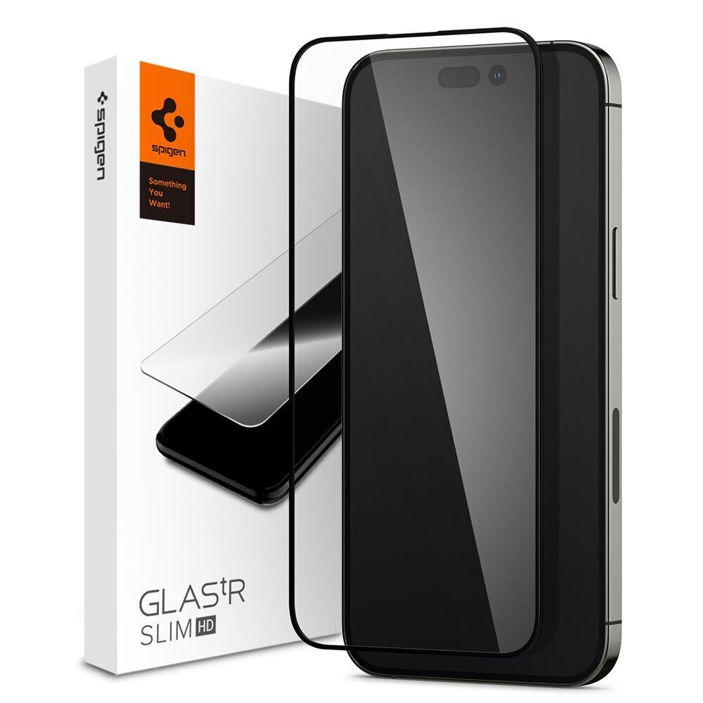 SPIGEN GLAS.tR Slim Full Cover HD Glass Screen Protector for iPhone 14 Pro Max (6.7-inch)