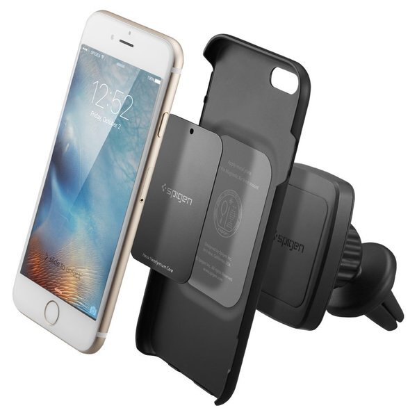 Car Mount Cradle Holder, Genuine Spigen A201 Air Vent Magnetic for iPhone/Galaxy