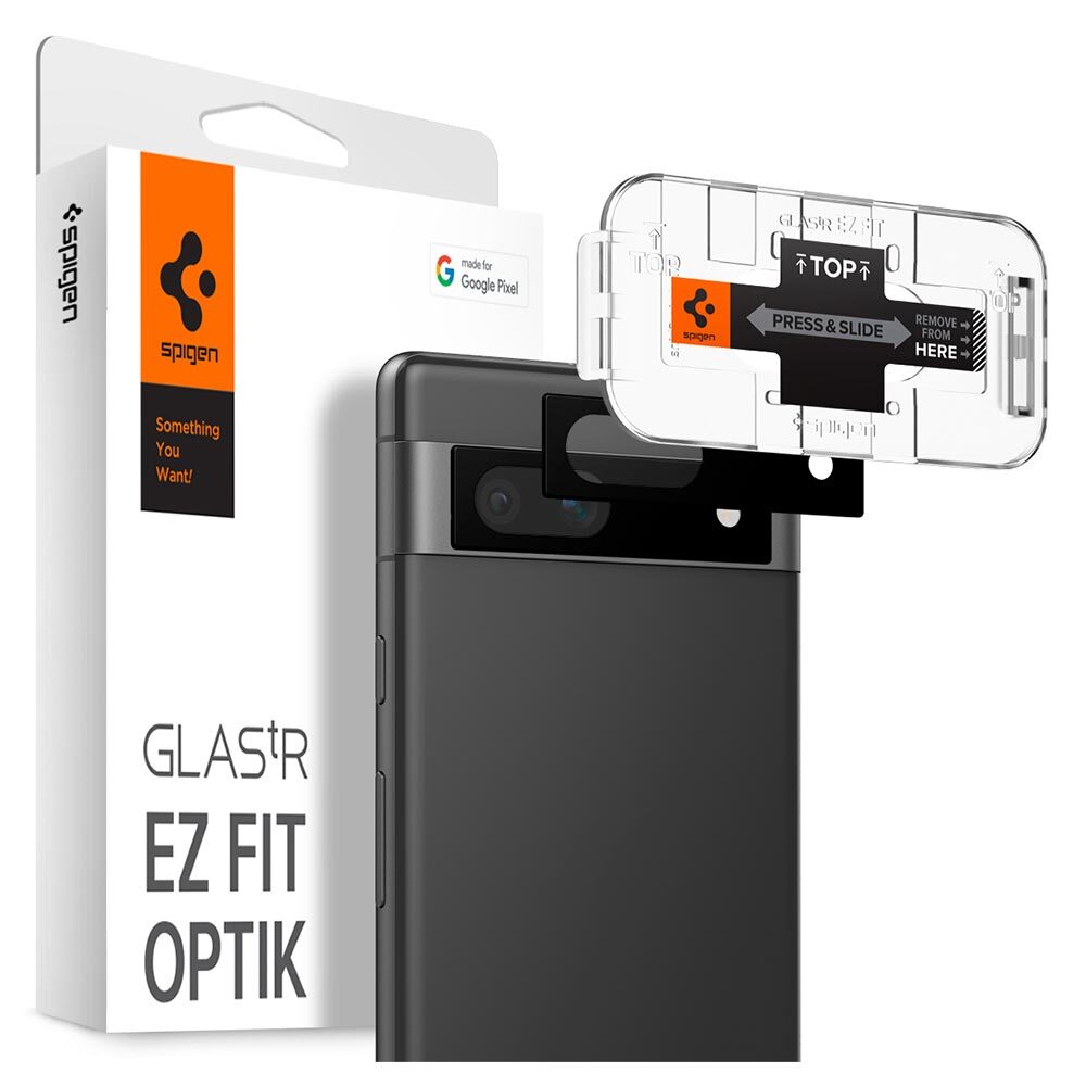 SPIGEN GLAS.tR EZ Fit Optik 2PCS Glass Lens Protector for Google Pixel 7a