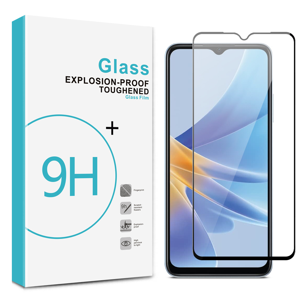 Full Cover Tempered Glass Screen Protector for Oppo A17