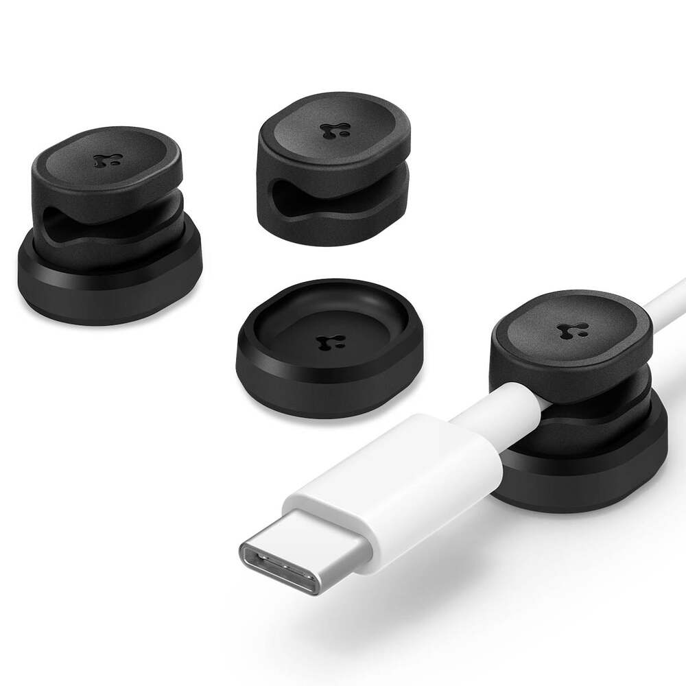 SPIGEN LD102 Magnetic USB 3PCS Single Cable Holder Organizer